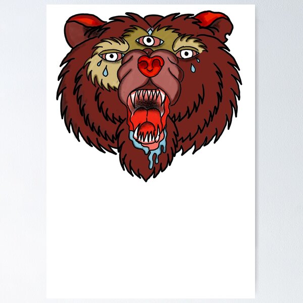 Angry bear head tattoo vector , grizzly bear vector image 27420888 Vector  Art at Vecteezy