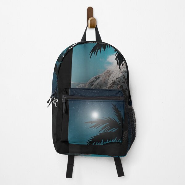 Item preview, I Live Life Night Sky Signature Palm Tree Mountain Picture designed and sold by christinero2.