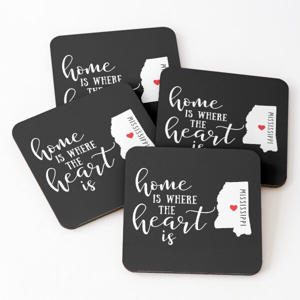Item preview, Mississippi, Home Is Where the Heart Is, Home State designed and sold by ladylaughprints.