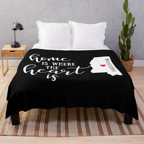 Item preview, Mississippi, Home Is Where the Heart Is, Home State designed and sold by ladylaughprints.