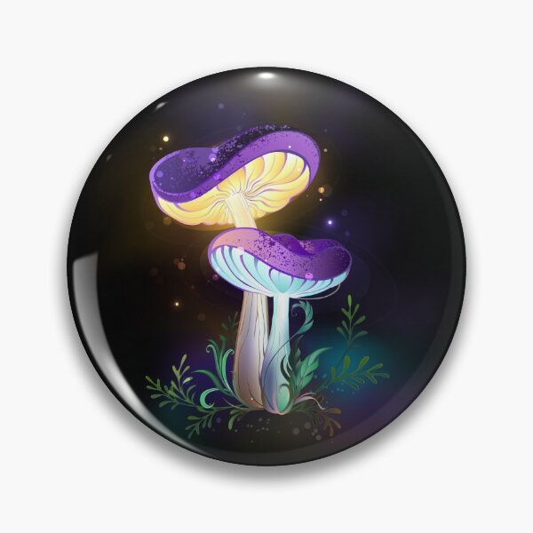 Item preview, Two Glowing Mushrooms designed and sold by Blackmoon9.