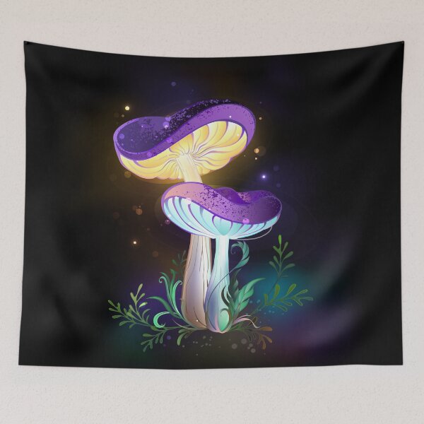 Item preview, Two Glowing Mushrooms designed and sold by Blackmoon9.