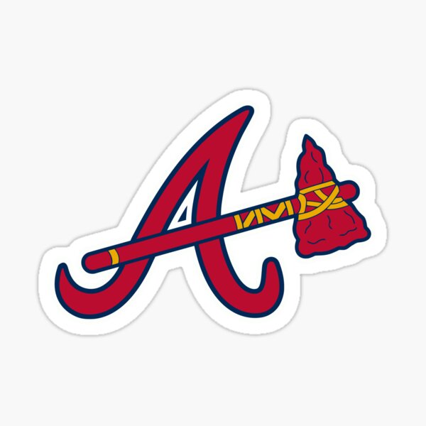 Brave atlanta axe strike Sticker