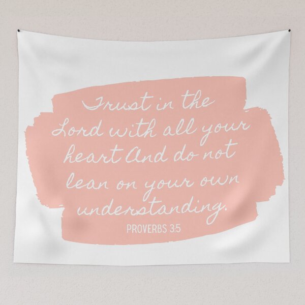 Item preview, Proverbs 3:5 Catholic Christian Qoute designed and sold by MereFaith.