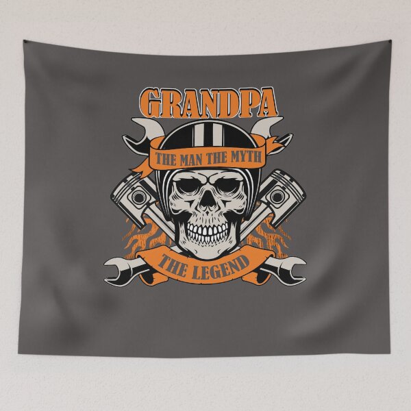 Item preview, biker grandpa the man the myth the legend motorcycle designed and sold by anhdesing.