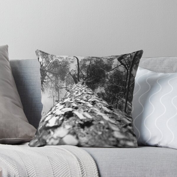 Item preview, Aspecto de corona de pino negro en blanco y negro designed and sold by Treemonk.