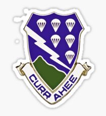 Currahee - 506th Infantry - 101st Airborne Sticker