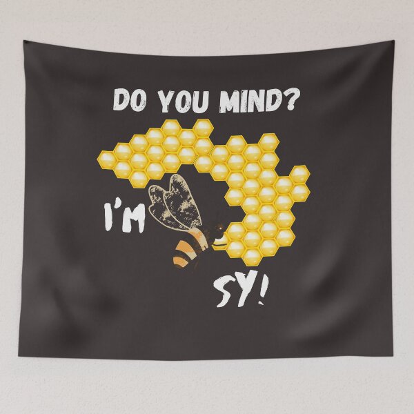 Item preview, Black and yellow busy Bee vintage design do you mind? I'm BEE sy! designed and sold by Le-tee-shop.