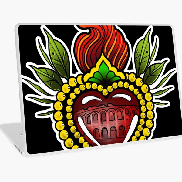 Sacred heart by Luke Red Laptop Skin