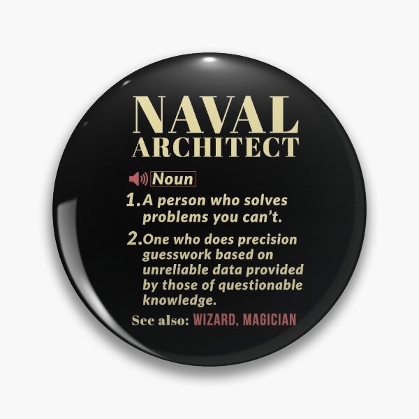 Item preview, Naval Architect Definition Gift designed and sold by Luna1Shop.