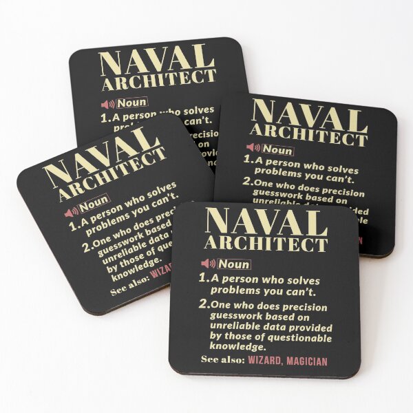 Item preview, Naval Architect Definition Gift designed and sold by Luna1Shop.