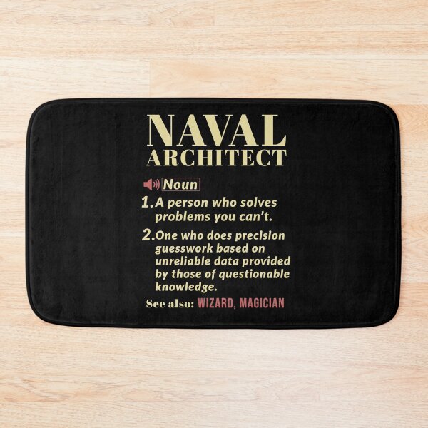 Item preview, Naval Architect Definition Gift designed and sold by Luna1Shop.