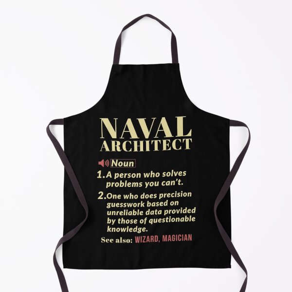 Item preview, Naval Architect Definition Gift designed and sold by Luna1Shop.