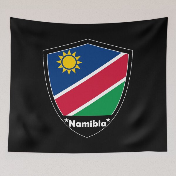 Item preview, Namibia Flag Badge designed and sold by Gina-Driada.