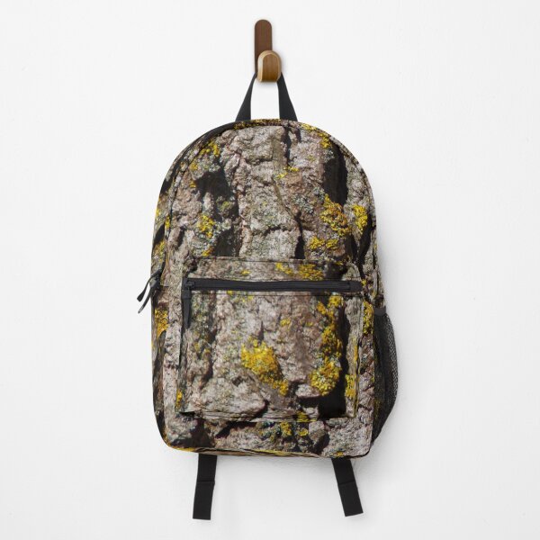 Item preview, Poplar bark pattern with sulfur lichen designed and sold by Treemonk.