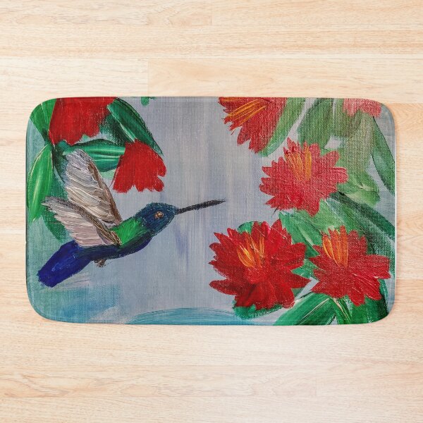 Item preview, Hummingbird about to feed on nectar  designed and sold by kkartwork.