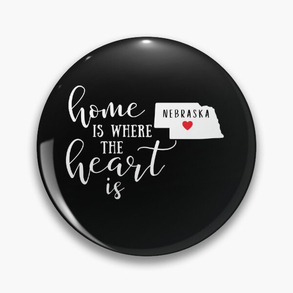 Item preview, Nebraska, Home Is Where the Heart Is, Home State designed and sold by ladylaughprints.