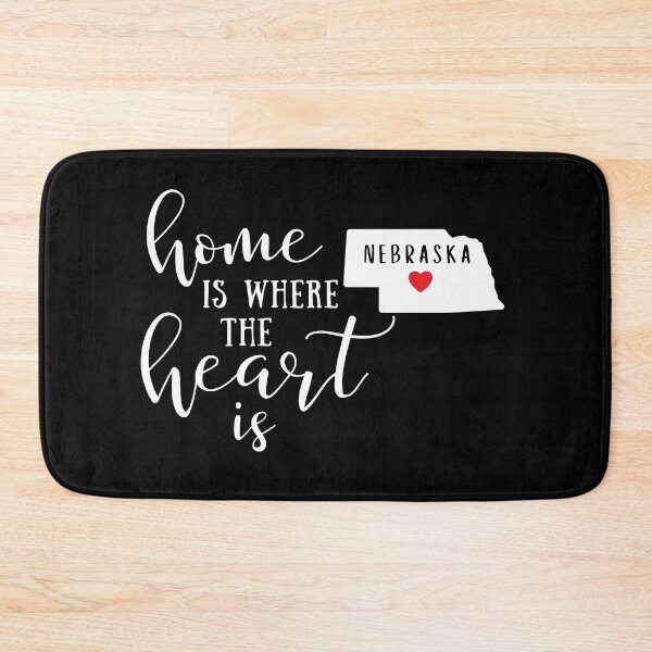 Item preview, Nebraska, Home Is Where the Heart Is, Home State designed and sold by ladylaughprints.