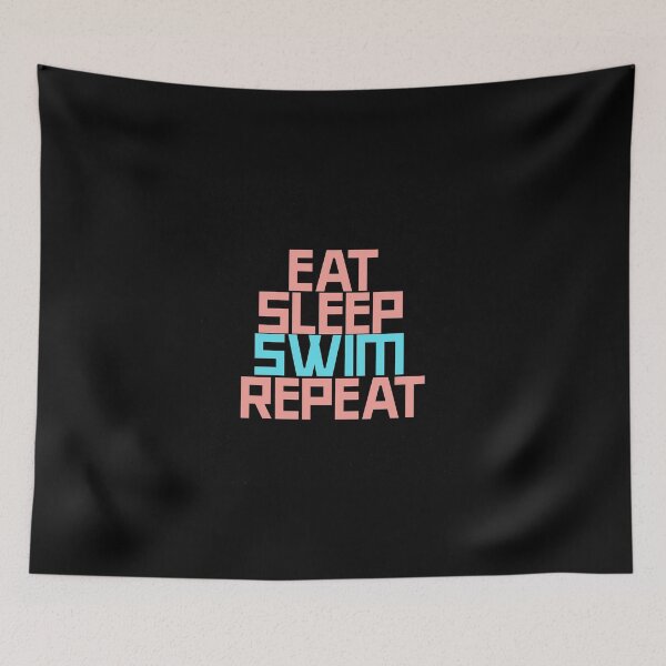 Item preview, Eat Sleep Swim Repeat, swimming, zwemmen, zwemles designed and sold by Zwembad Vergelijker.