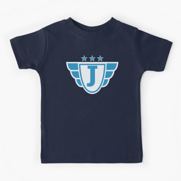 Superhero Letter J. Stars and Wings Kids T-Shirt