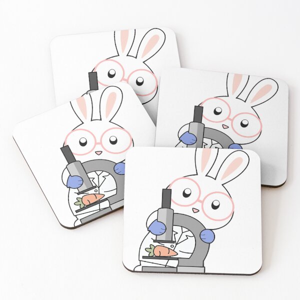 Item preview, Cute Scientist Bunny with Microscope Fitt designed and sold by OrloHuels.