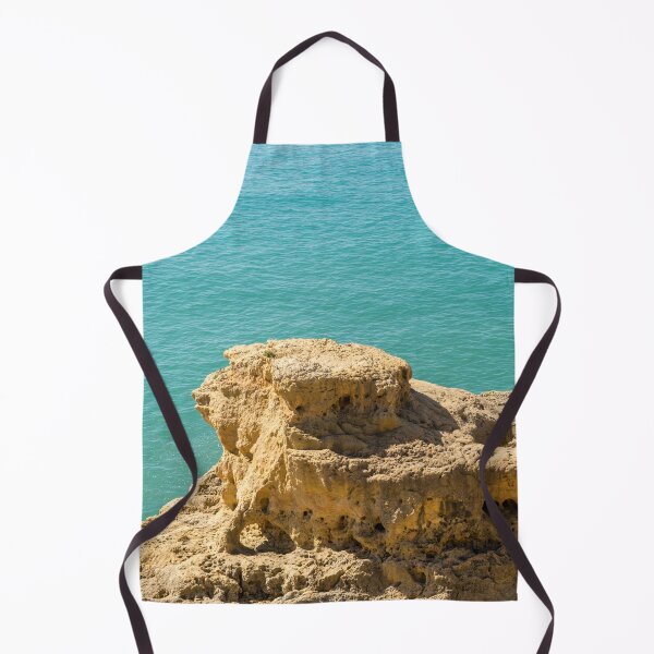 Item preview, Turquoise and Gold - Sea Sculpted Clifftop on Algarve Gold Coast in Portugal designed and sold by Georgia Mizuleva.