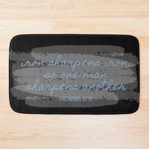 Item preview, Iron sharpens Iron Proverbs 27:17  designed and sold by MereFaith.
