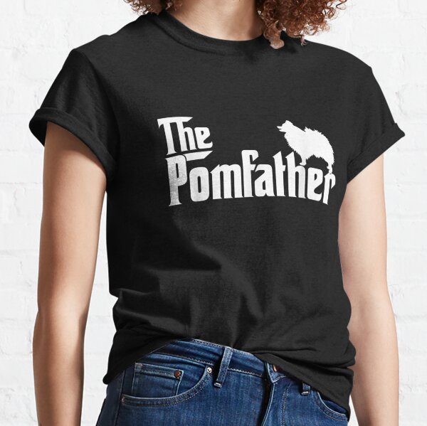 Mens-Funny-Pomeranian-Father-Dad-The-Pom-Father-Dog-Lover Classic T-Shirt