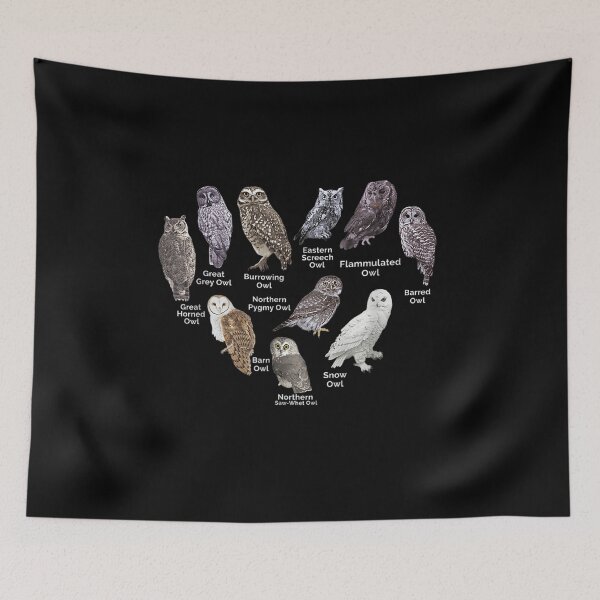 Item preview, Types Of Owls Educational Cute Owl Lover Gift Men Women Kids  designed and sold by dannareyansh.