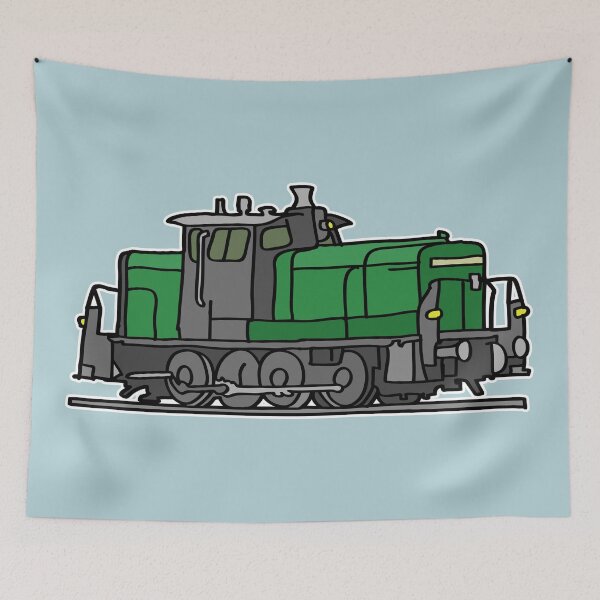 Item preview, Green Diesel locomotive designed and sold by Berlin-T-Shirt.