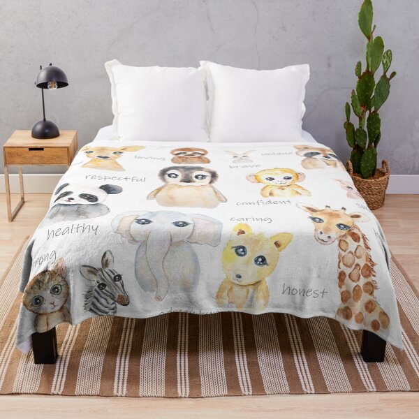Item preview, cute nursery animals watercolor designed and sold by ColorandColor.