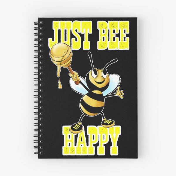 Item preview, JUST BEE HAPPY - Happy bee gift idea designed and sold by Pure Evil.