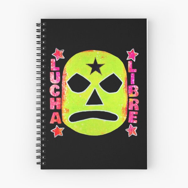 Item preview, Lucha Libre Star Head - original acrylic and spray paint work on 10x10" canvas designed and sold by PixelPalmer.