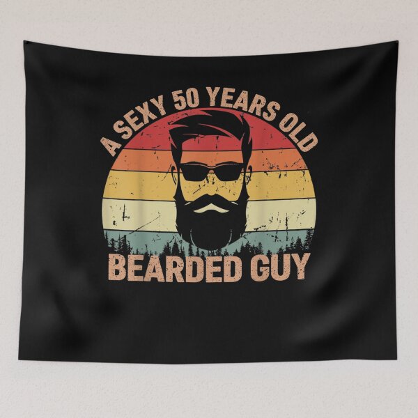 Item preview, Mens A Sexy 50 Years Old Bearded Guy Bearded Men 50th Birthday  designed and sold by dannareyansh.