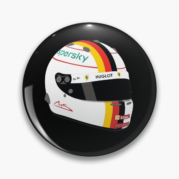 Item preview, Sebastian Vettel Michael Schumacher Tribute Helmet designed and sold by FormulaGTee1.