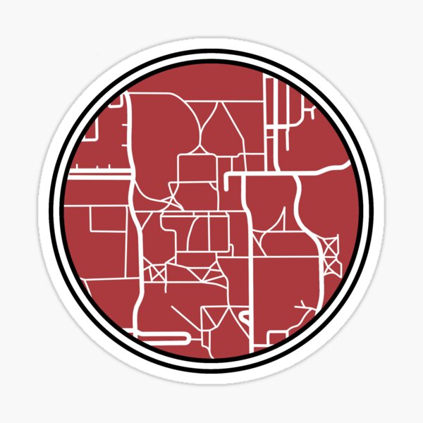 "Rhodes College Campus Map" Sticker for Sale by carlislemills | Redbubble