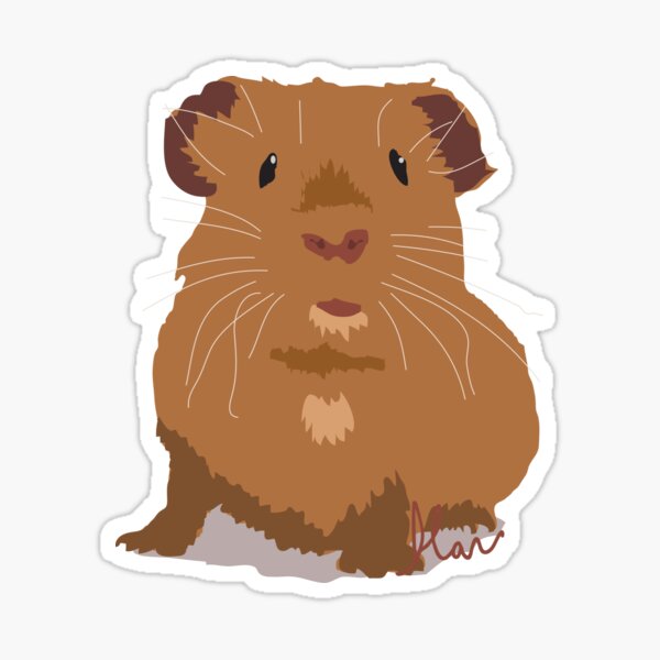 A Guinea Pig Called Chesnut Sticker