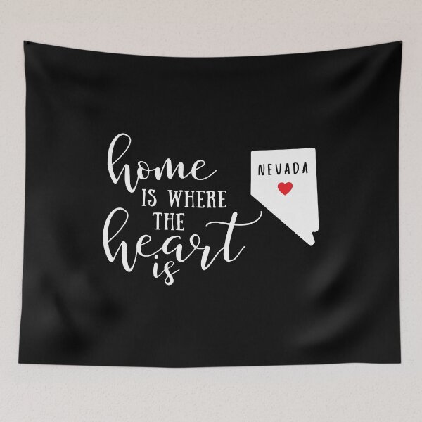 Item preview, Nevada, Home Is Where the Heart Is, Home State designed and sold by ladylaughprints.