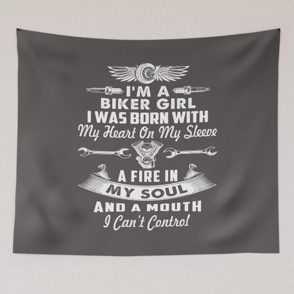 Item preview, i am a biker girl i was born with a heart designed and sold by anhdesing.