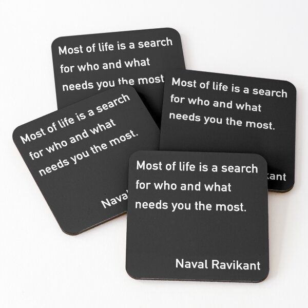 Item preview, Naval Most of Life Quote designed and sold by JamiePullThatUp.