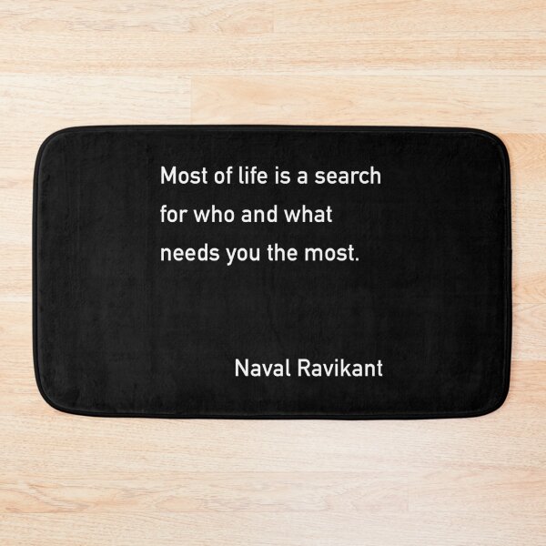 Item preview, Naval Most of Life Quote designed and sold by JamiePullThatUp.