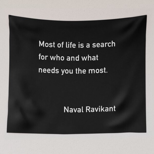Item preview, Naval Most of Life Quote designed and sold by JamiePullThatUp.