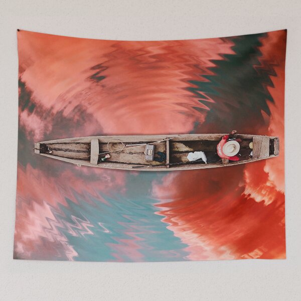 Item preview, Sunset fishing  designed and sold by BorneowithLove.