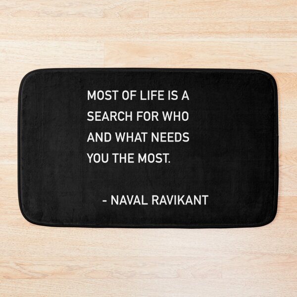 Item preview, Naval Most of Life Quote designed and sold by JamiePullThatUp.