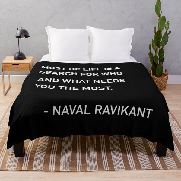 Item preview, Naval Most of Life Quote designed and sold by JamiePullThatUp.