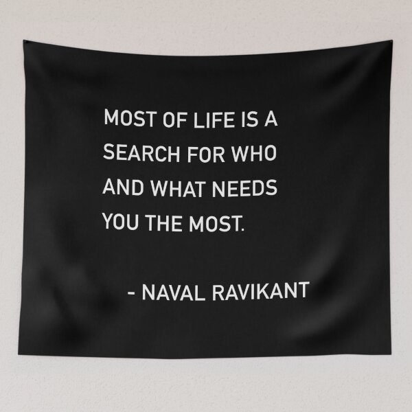 Item preview, Naval Most of Life Quote designed and sold by JamiePullThatUp.