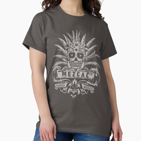 Artikel-Vorschau von Mezcal Vintage Tequila Zuckerschädel Grafik Tijuana Mexiko Dia De Los Muertos Maya ShirPsychedelischer Wurm, designt und verkauft von Gilano.