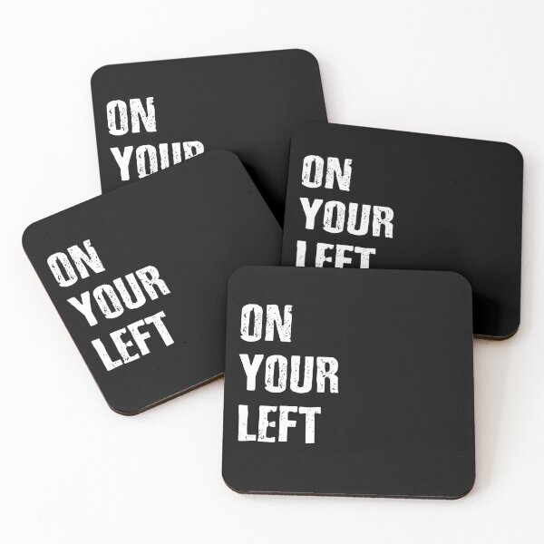 Item preview, 'On Your Left' Motivational Workout Quote designed and sold by Unique Egg.