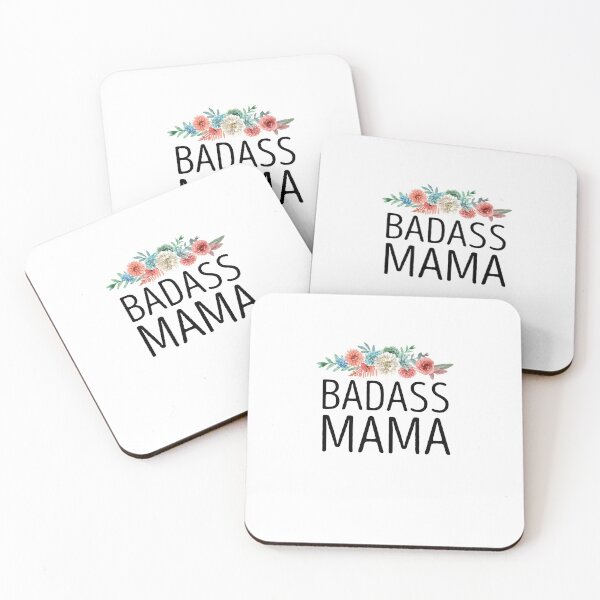 Item preview, Badass Mama Cute Funny Mother's Day Saying / Cute Mom Gifts / Birthday Mom gift / floral Design  designed and sold by Chamssou.