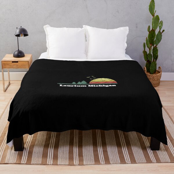 Item preview, Vintage Laurium Michigan Sunset Souvenir Print designed and sold by pourvasecandi.